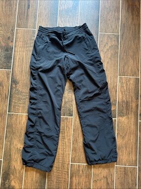 Athleta Black Womens lined Jogger Pants with Drawstring Waist